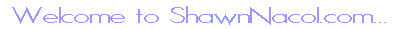 Welcome to ShawnNacol.com...